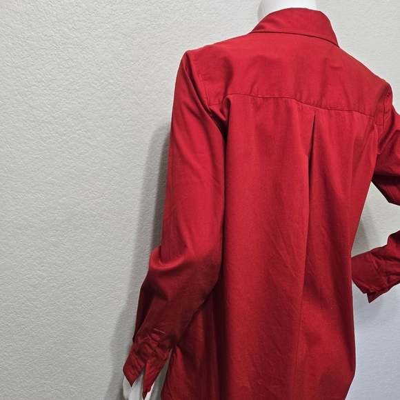 Lafayette 148 Red Tunic Careerwear Top Size S - Picture 9 of 13